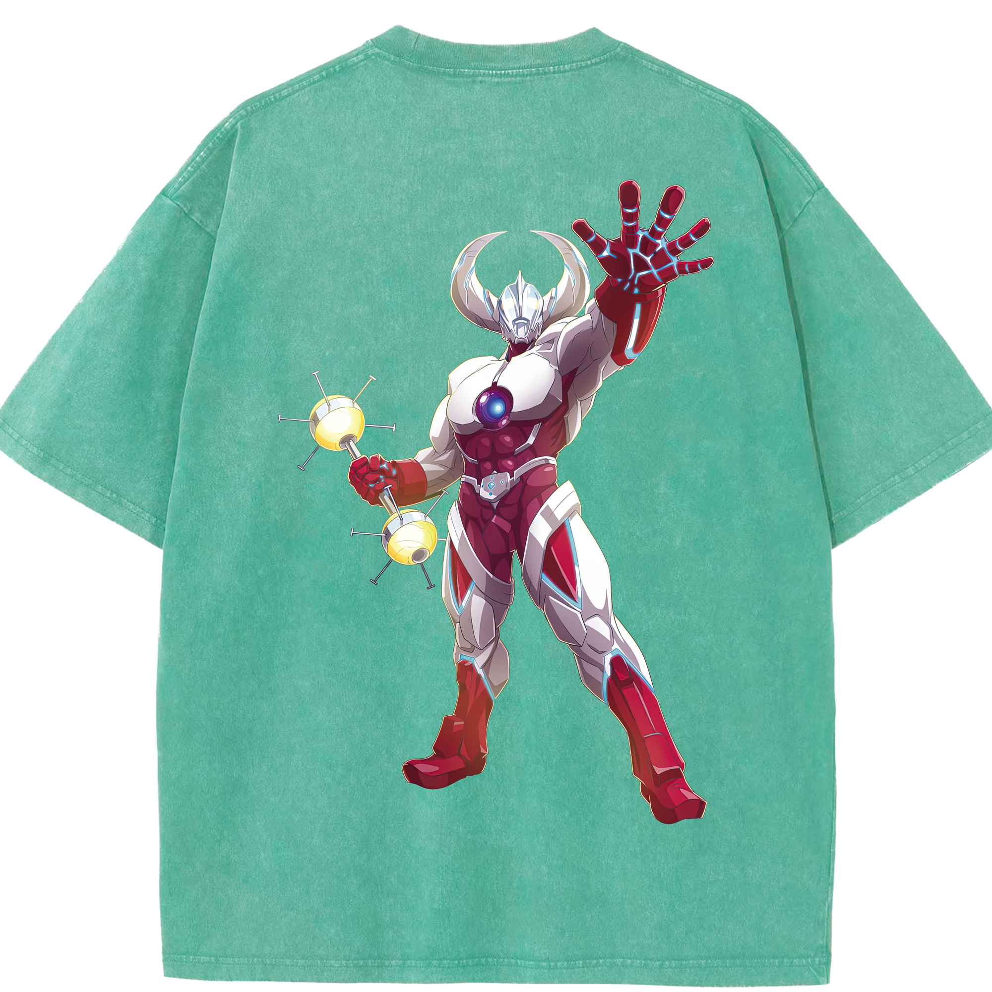 （画像用） ウルトラマン Ultraman 綿100% ヴィンテージ風 半袖Tシャツ（背面プリント）